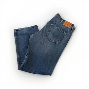 Levis 569 Loose Straight Leg Jeans Mens 38x32 Medium Wash Blue Denim 569-0127